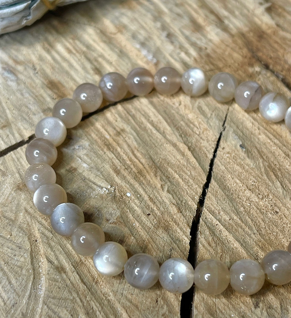 Thumbnail: Shimmery Sunstone Beaded Bracelet 6mm