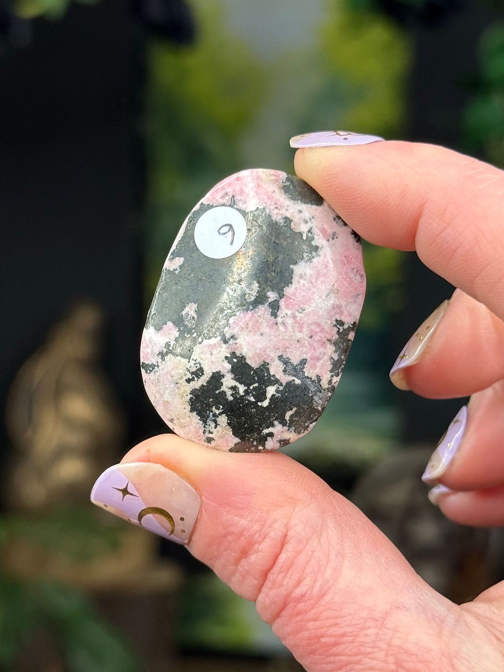 Thumbnail: Peruvian Rhodonite Palm Stone Ease Migraine and Headache