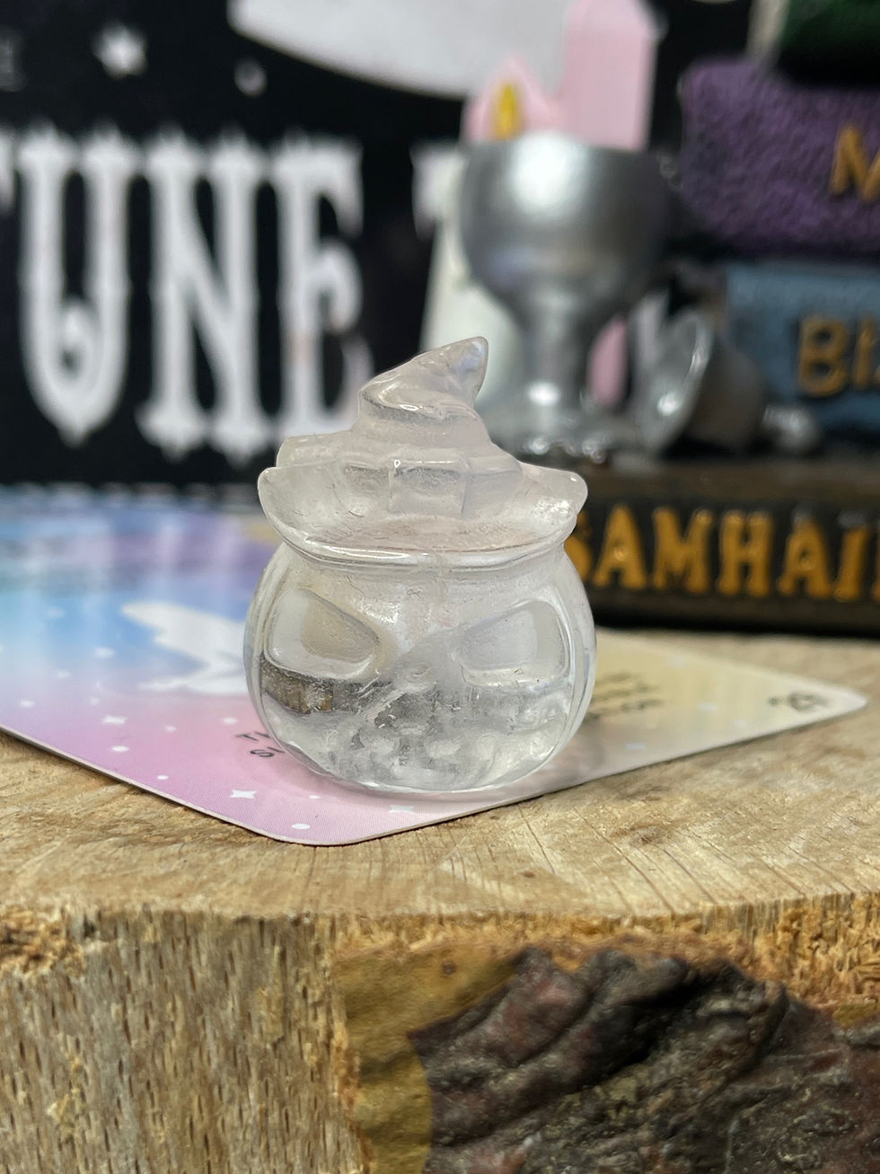 Thumbnail: Clear Quartz Crystal Witchy Pumpkin 