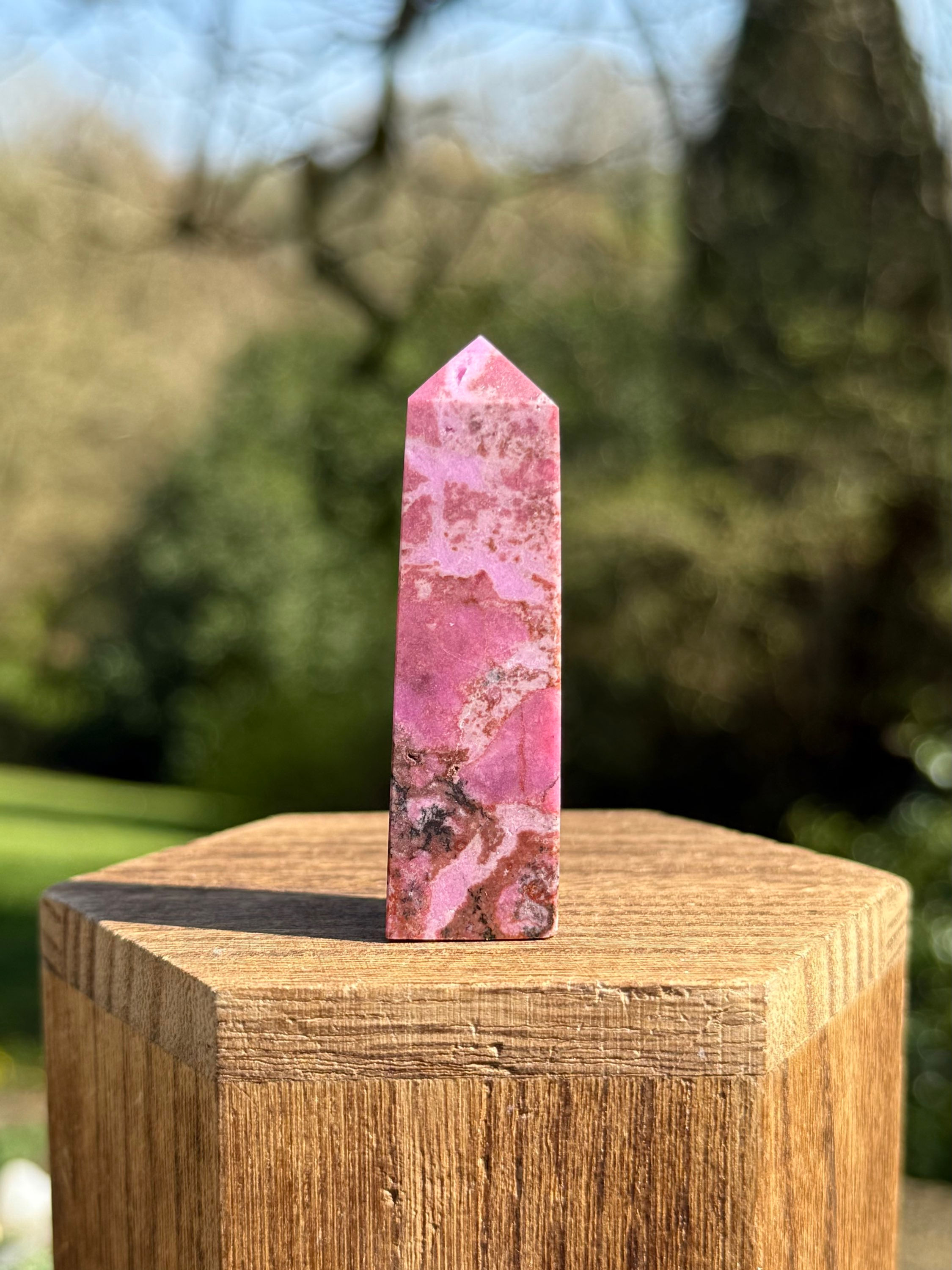 Cobaltoan Calcite Rose Calcite Point Aphrodite Stone 