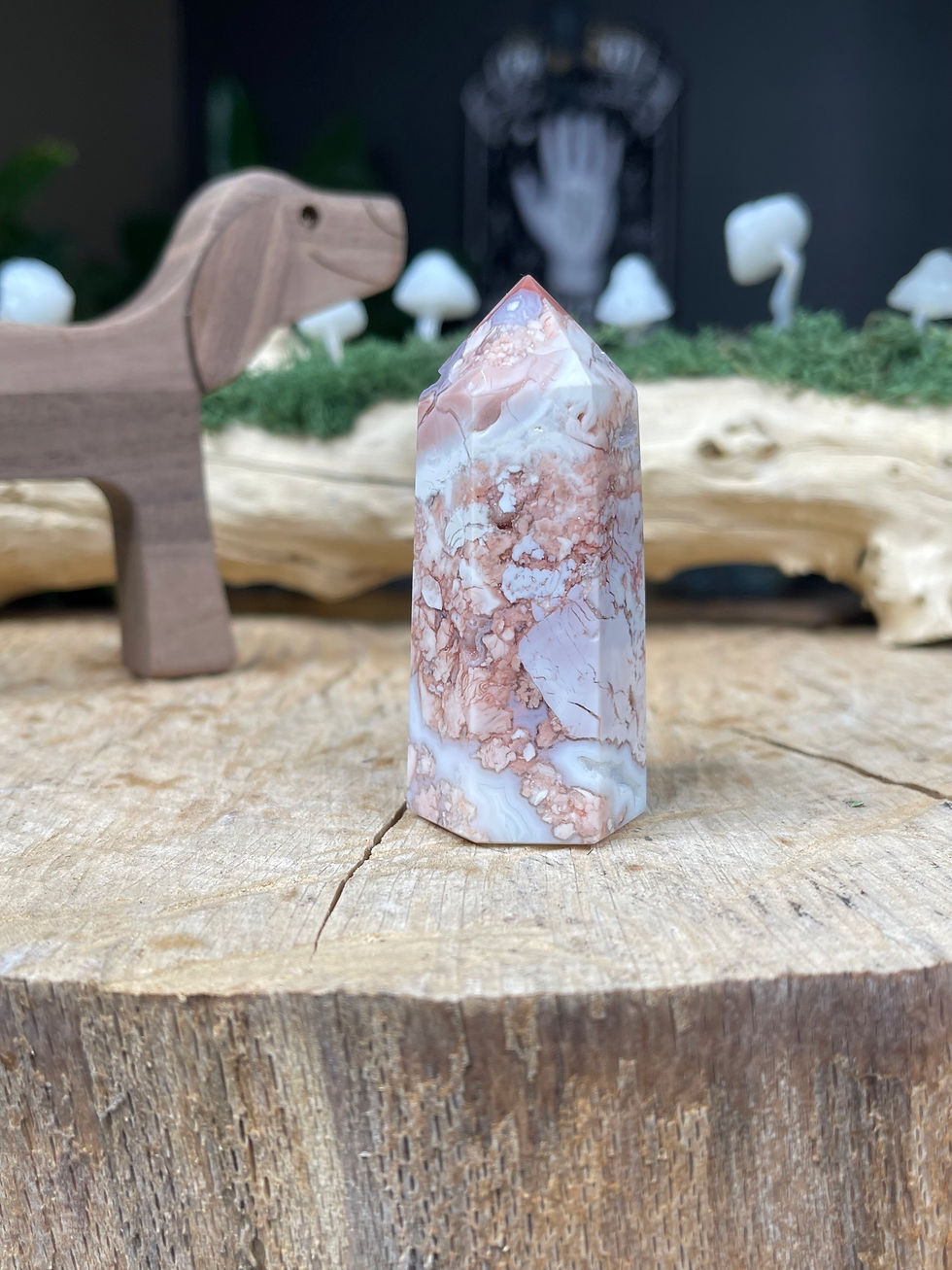 Thumbnail: Pink Petal Agate Point Dispel Negative Self Talk