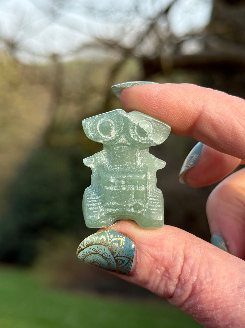 Thumbnail: Green Aventurine Small Robot Carving 