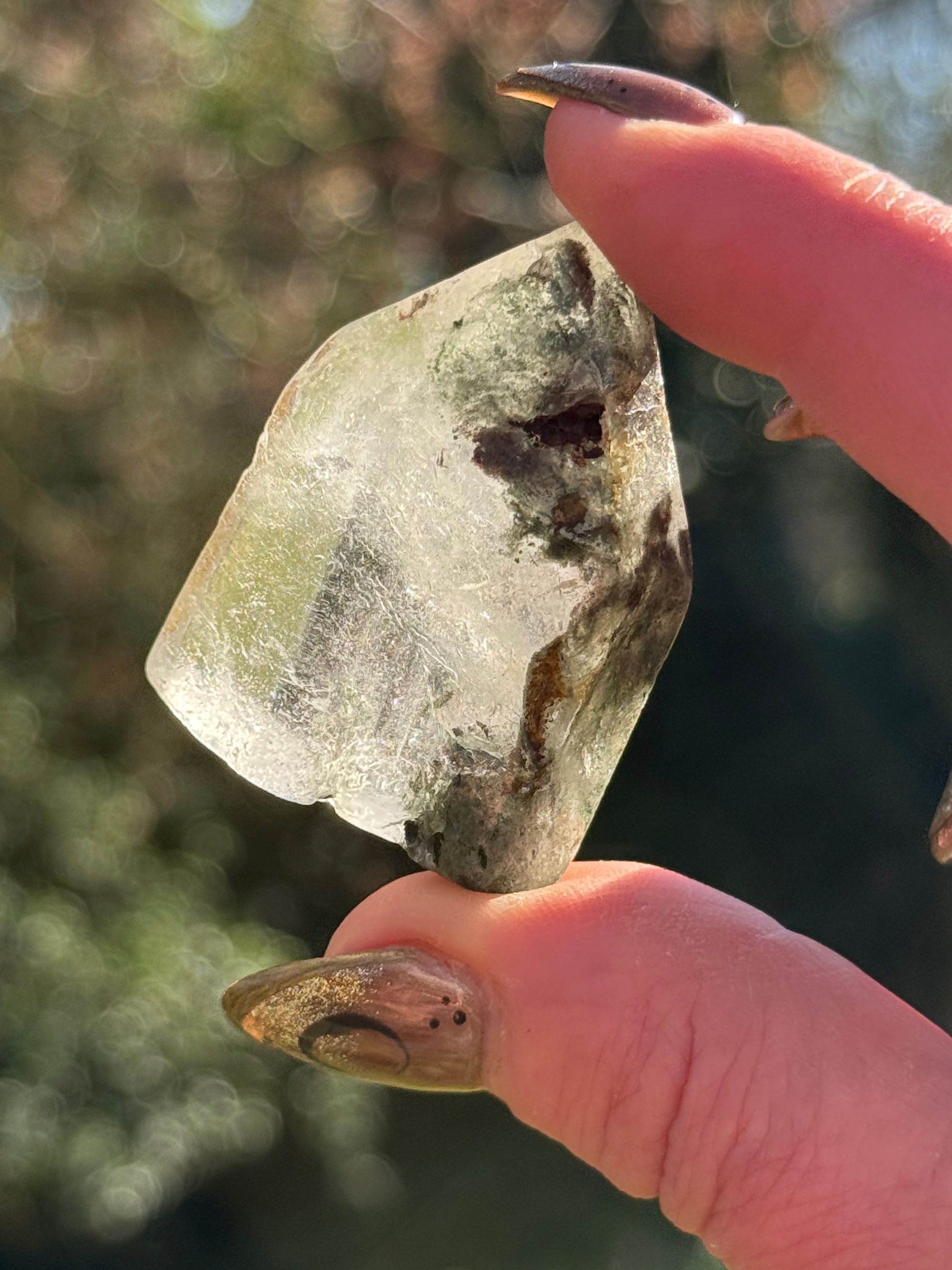 Garden Quartz Small Point Roughly Polished