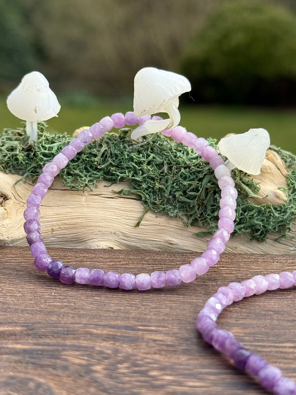 Thumbnail: Lepidolite Box Faceted Bracelet Break Negative Patterns
