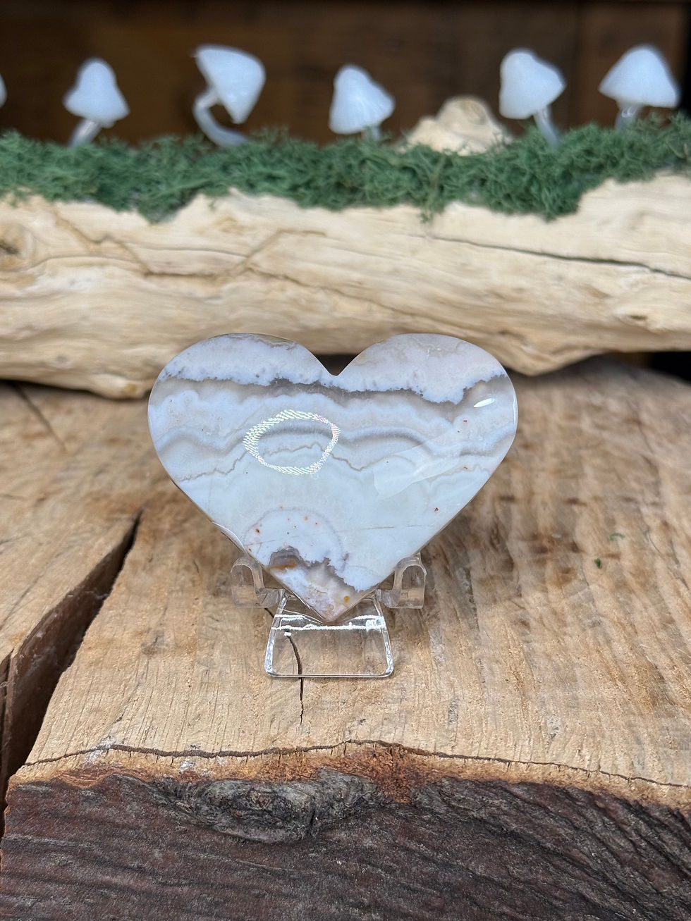 Thumbnail: Mexican Crazy Lace Agate Heart Energy and Vitality 