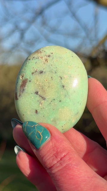 Thumbnail: Chrysoprase Chunky Palm Stone Rejuvenation