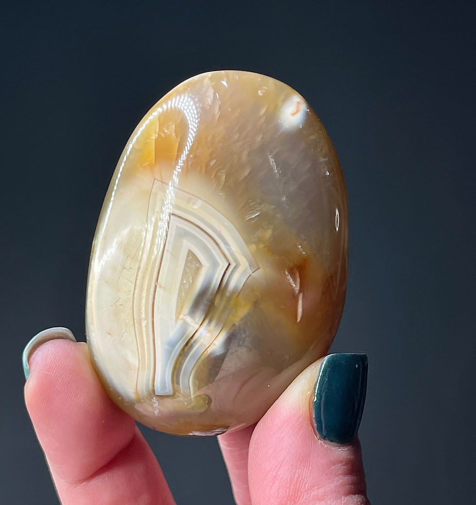 Thumbnail: Orca Agate Pebble Protection and Courage