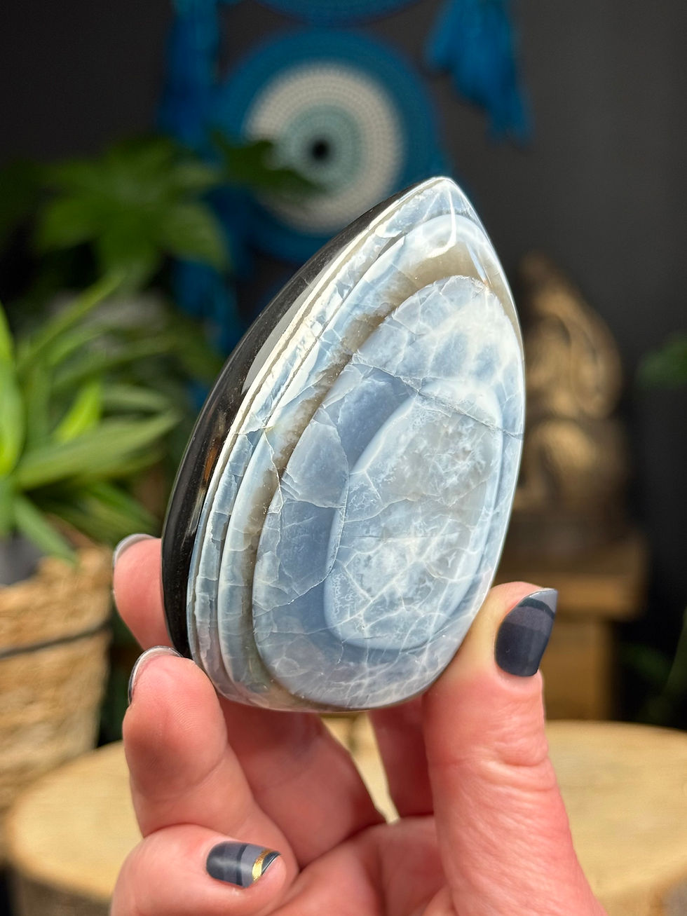 Thumbnail: Owyhee Blue Opal Tear Drop Style Flame 