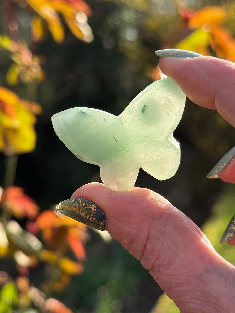 Thumbnail: Green Aventurine Small Butterfly Carving 