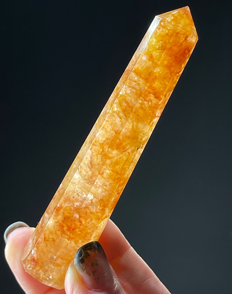 Thumbnail: Fire Quartz Red Hematoid Quartz Tower