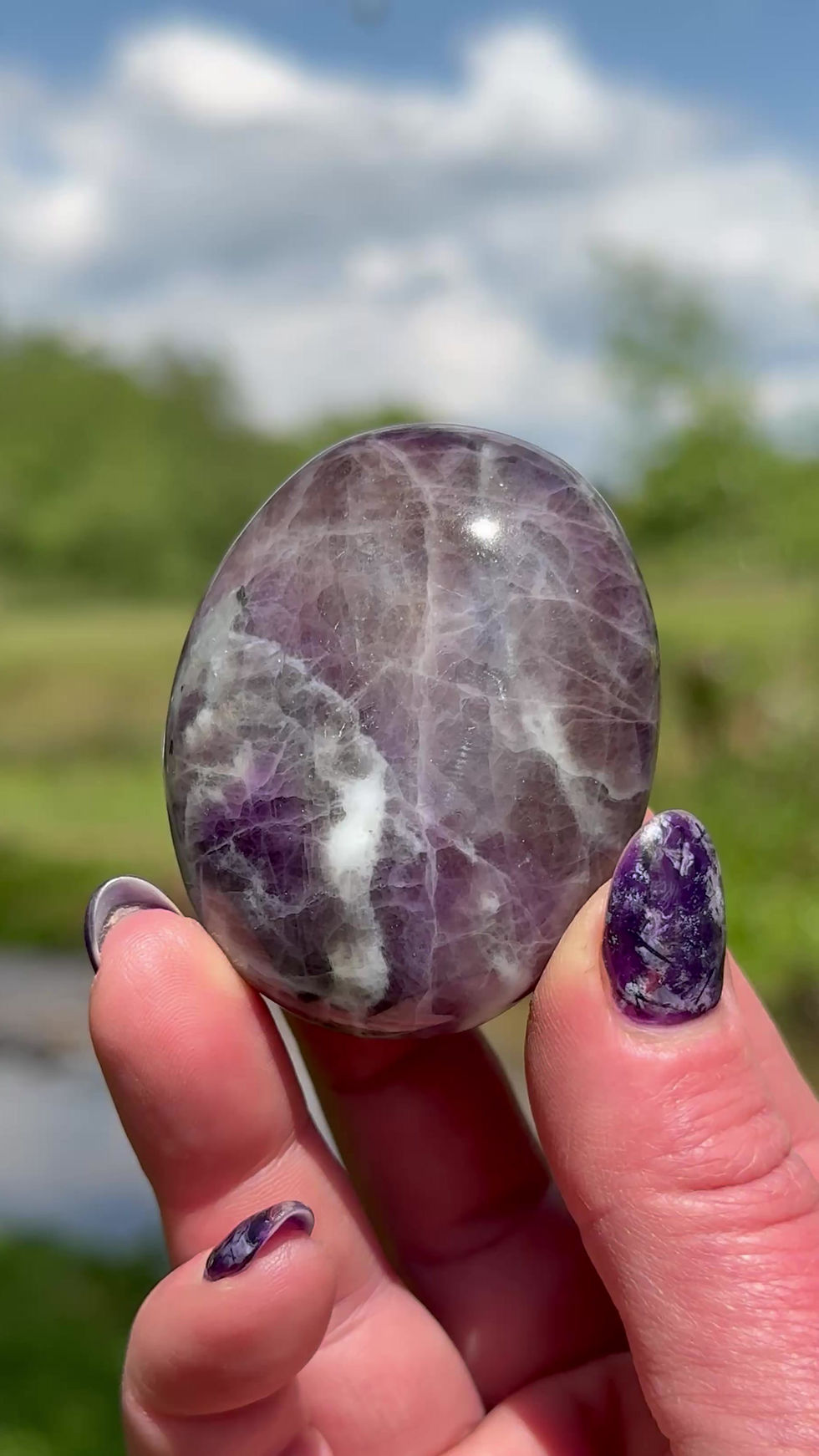 Thumbnail: Morado Opal Palm Stone Mexico Personal Evolution 