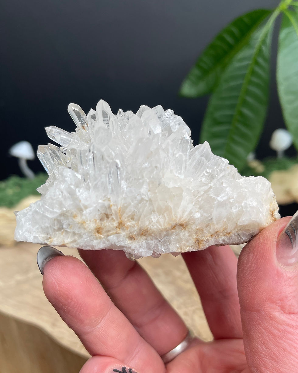 Thumbnail: Clear Crystal Needle Quartz Cluster  