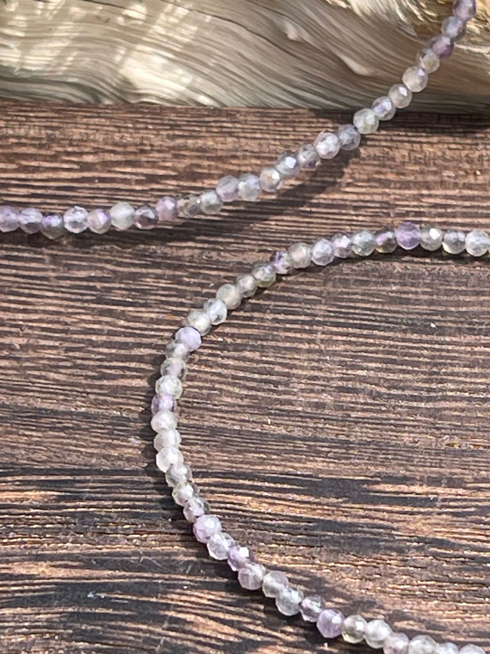 Thumbnail: Lilac Amethyst Multi Faceted Bracelet with Charm 