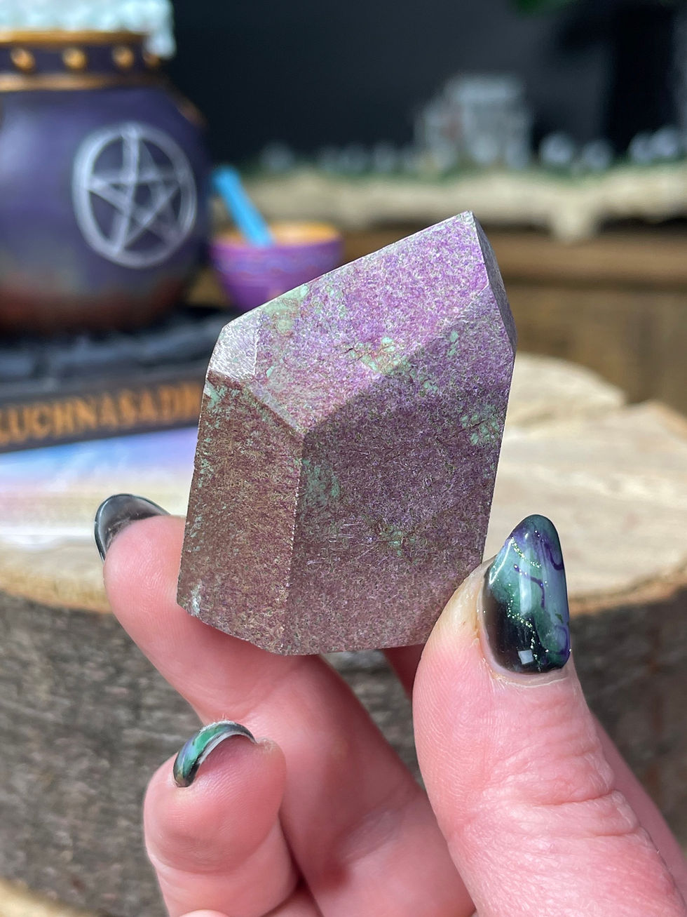 Thumbnail: Stichtite and Serpentine Atlantisite Free Form 