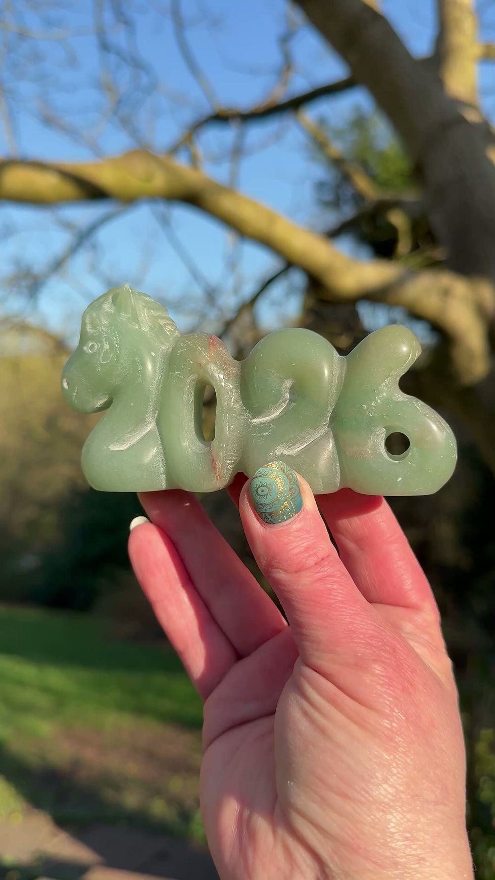 Thumbnail: Green Aventurine 2026 Year of the Fire Horse Carving 