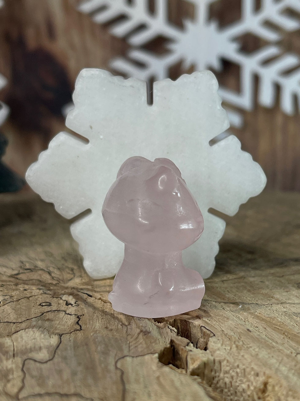 Thumbnail: Rose Quartz Small Sitting Kitty Cat 