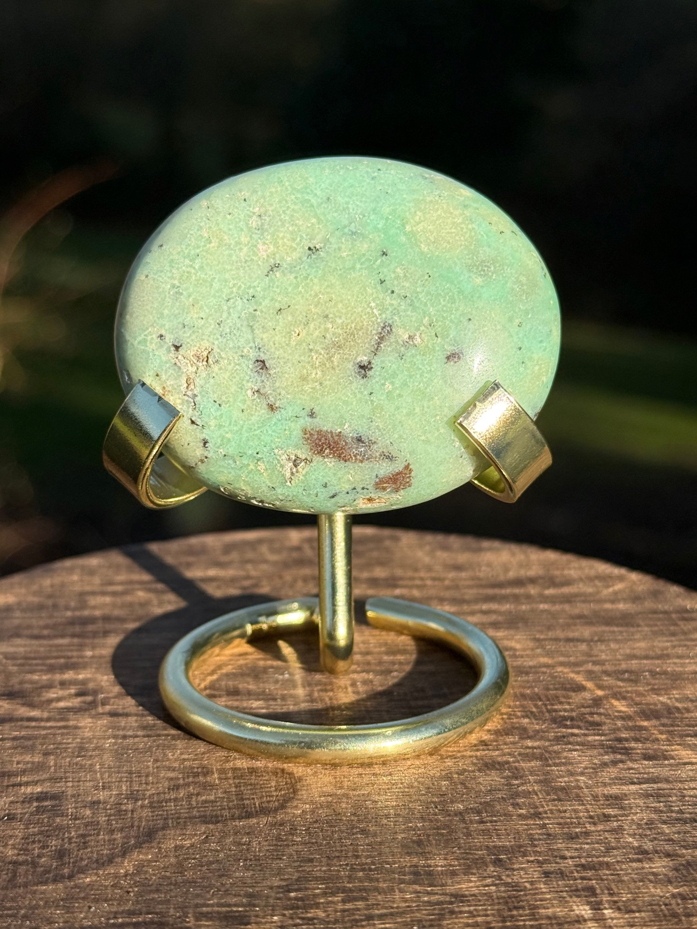 Chrysoprase Chunky Palm Stone Rejuvenation