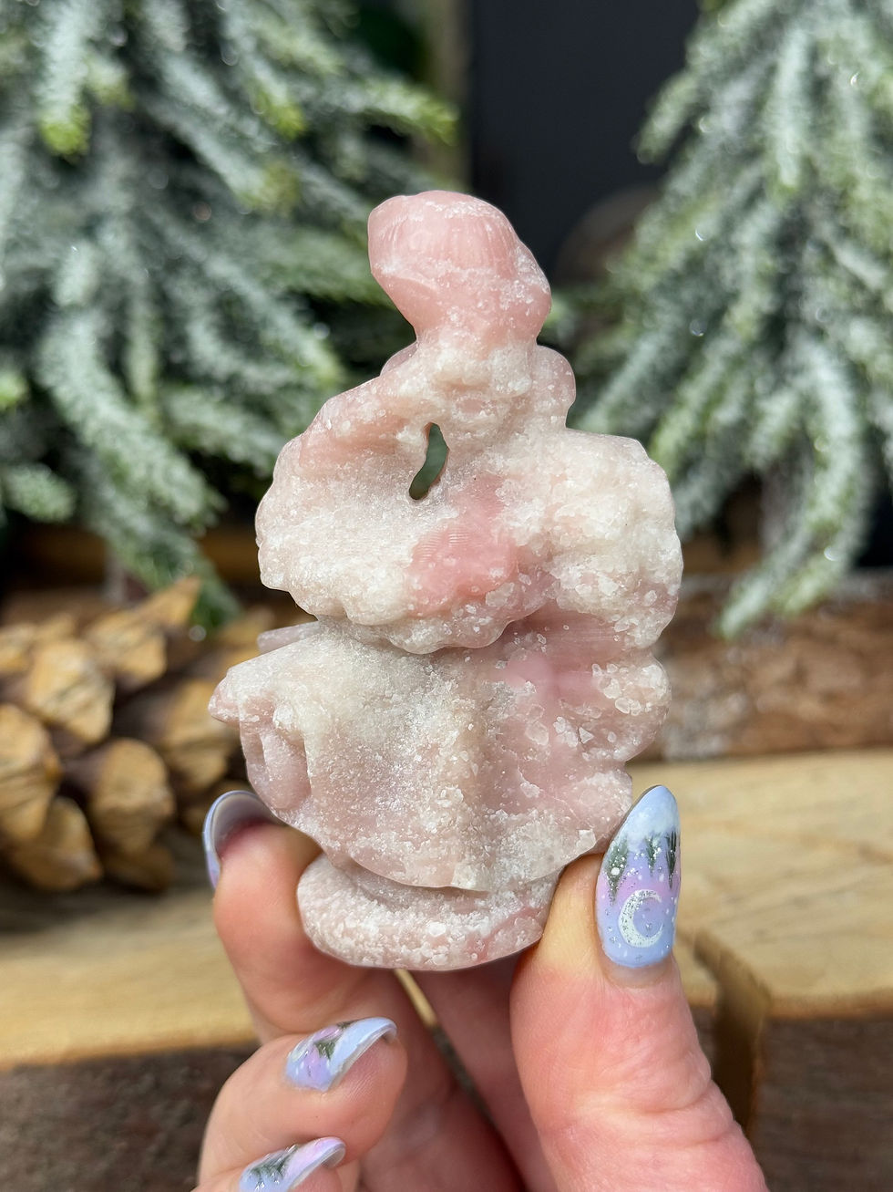 Thumbnail: Pink Opal Princess Carving Nightmares and Sleep Aid