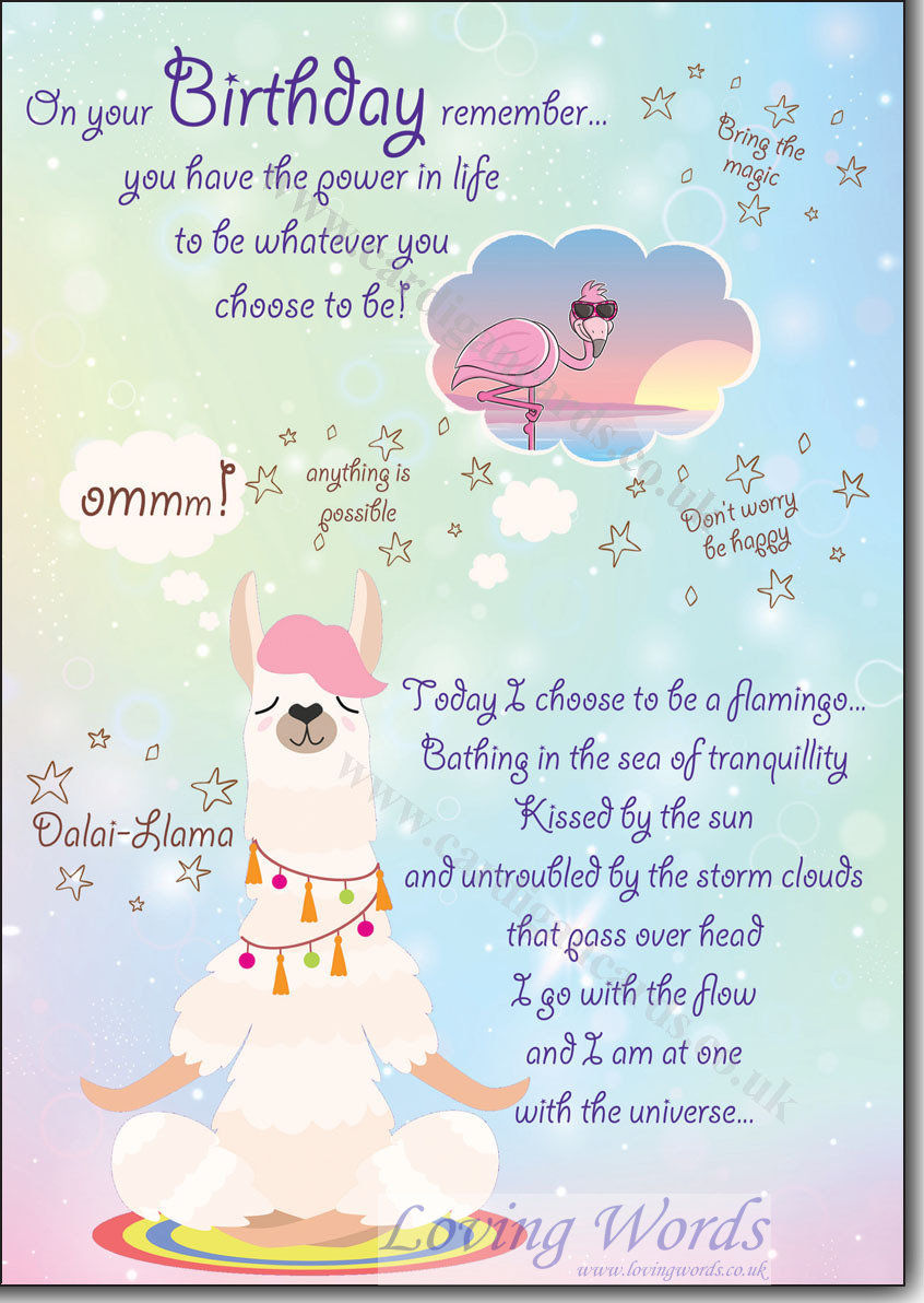 Dalai Llama Fun and Quirky Birthday Card