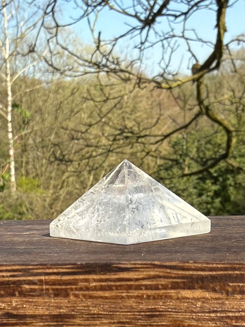 Thumbnail: Clear Quartz Manifesting Pyramid Carving 