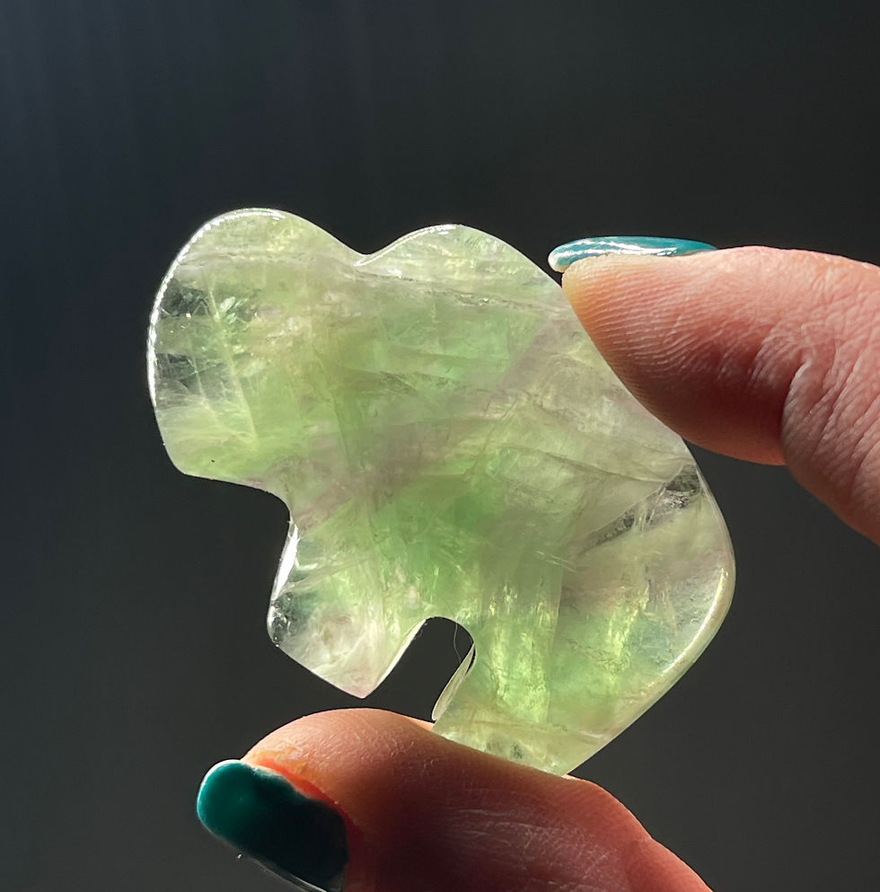 Thumbnail: Zuni Tribe Fluorite Buffalo Carving
