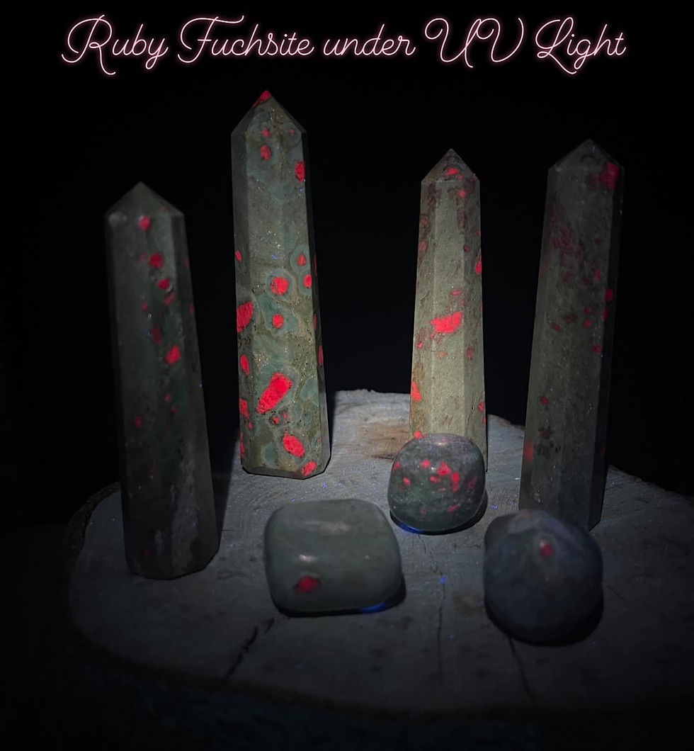 Thumbnail: Ruby Fuchsite Tower for Good Fortune 