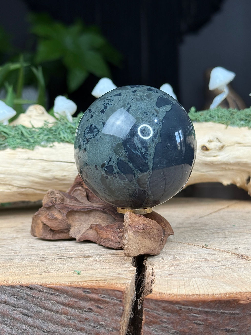 Thumbnail: Blue Spider Web Obsidian Sphere