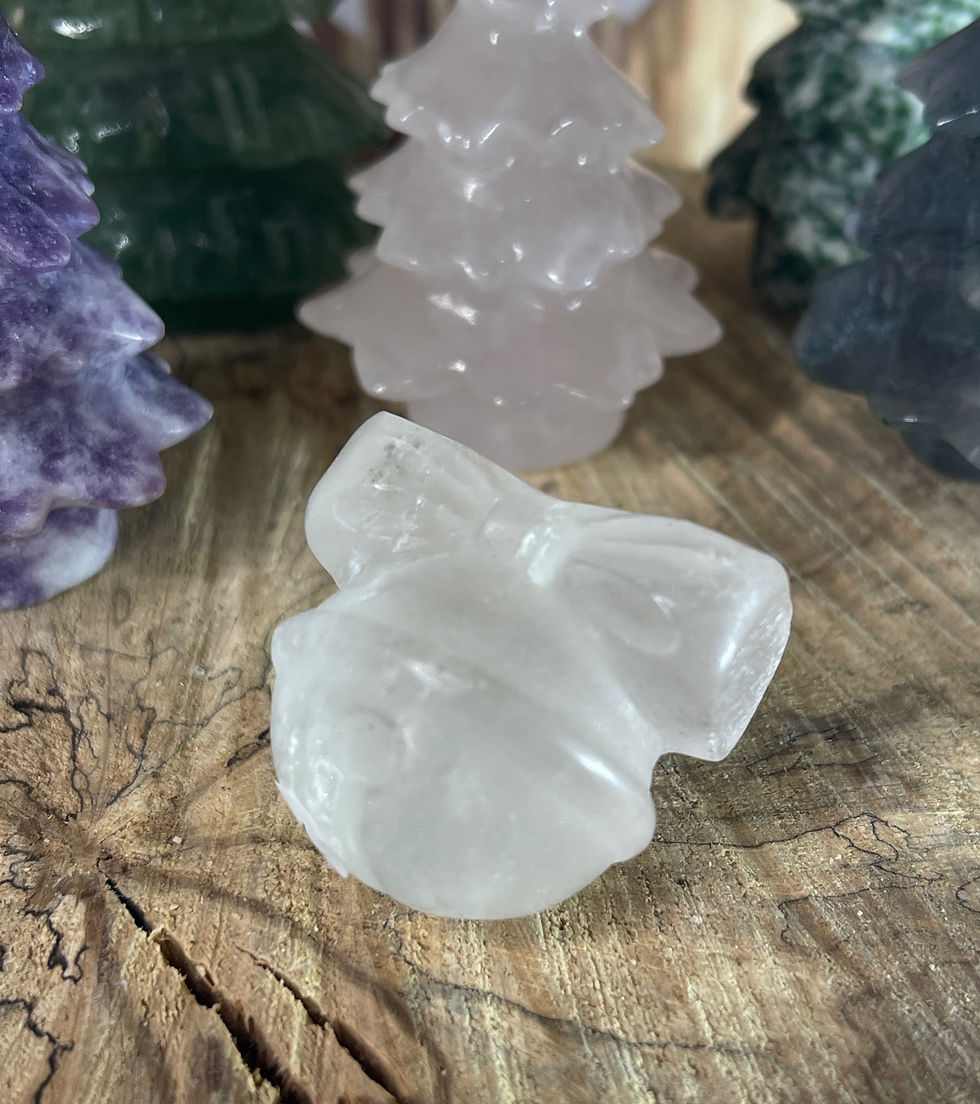 Thumbnail: Clear Quartz Festive Bell Carving