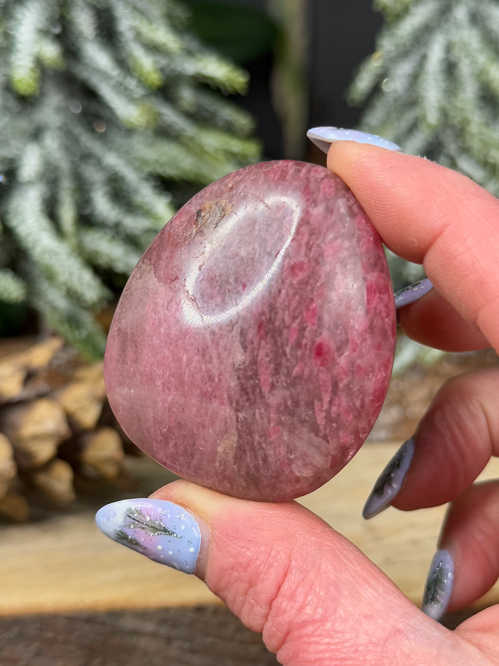 Thumbnail: Rhodonite in Quartz Palm Stone Release Outdated Blocks