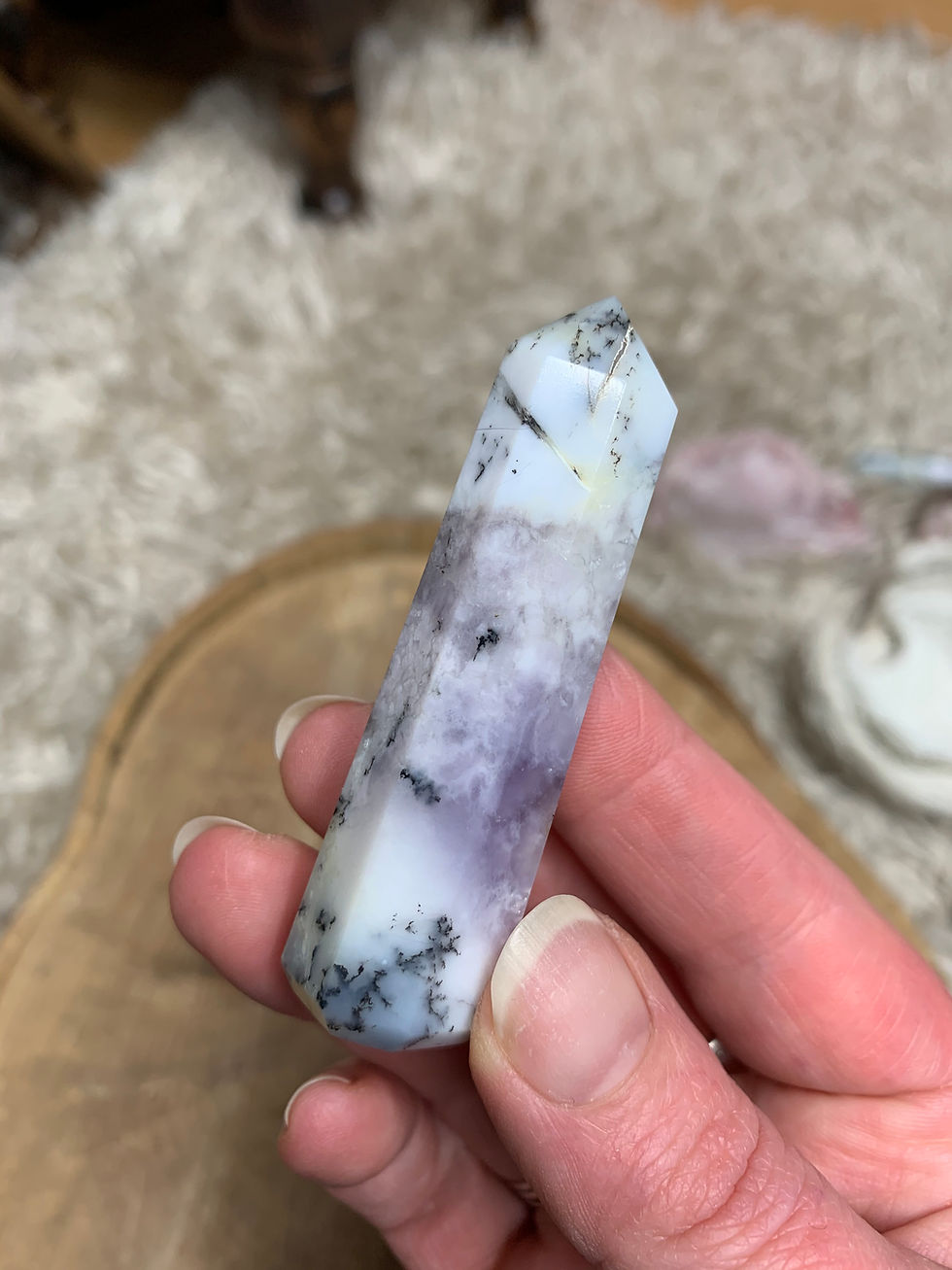 Thumbnail: Dendritic Pink Opal Point for Inner Stength