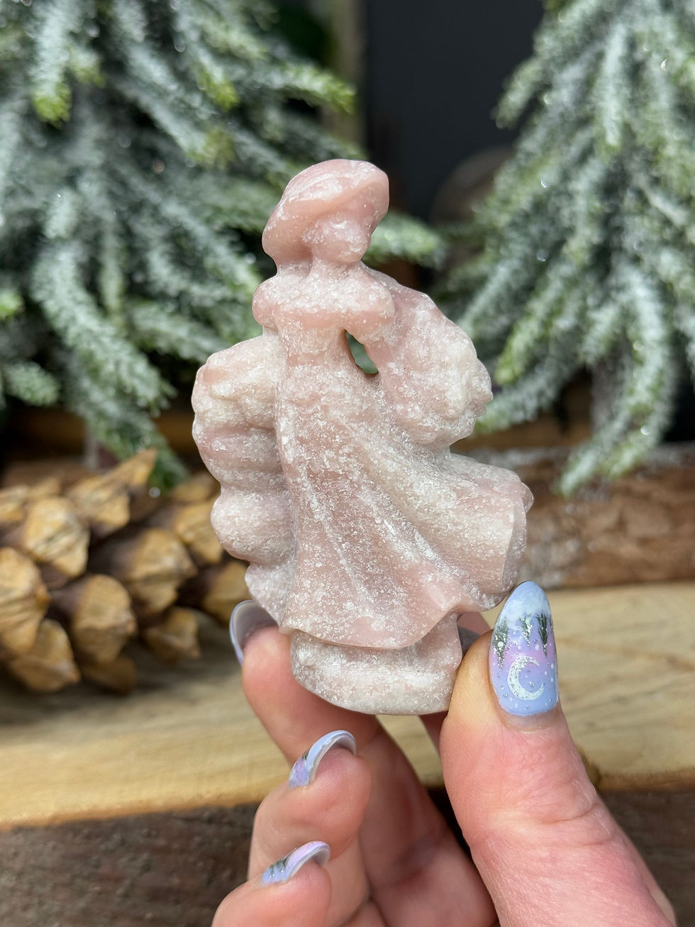 Thumbnail: Pink Opal Princess Carving Nightmares and Sleep Aid