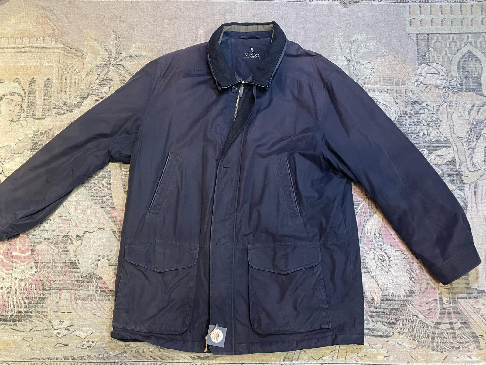 Vintage Oversize Lacivert Mont