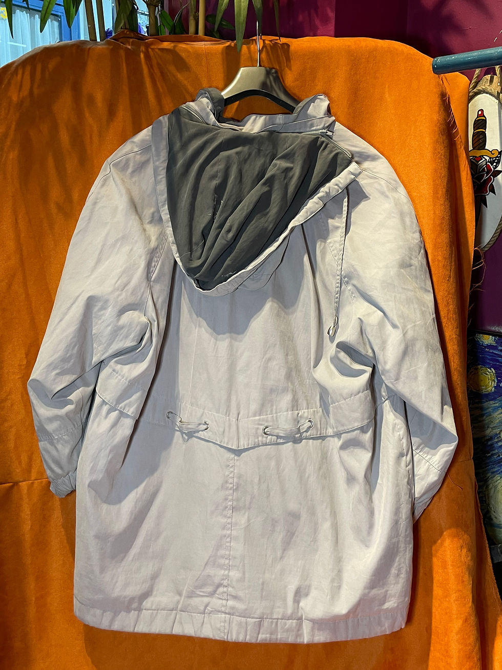 Küçük resim: Vintage Gri Oversize Mont ( S/M)