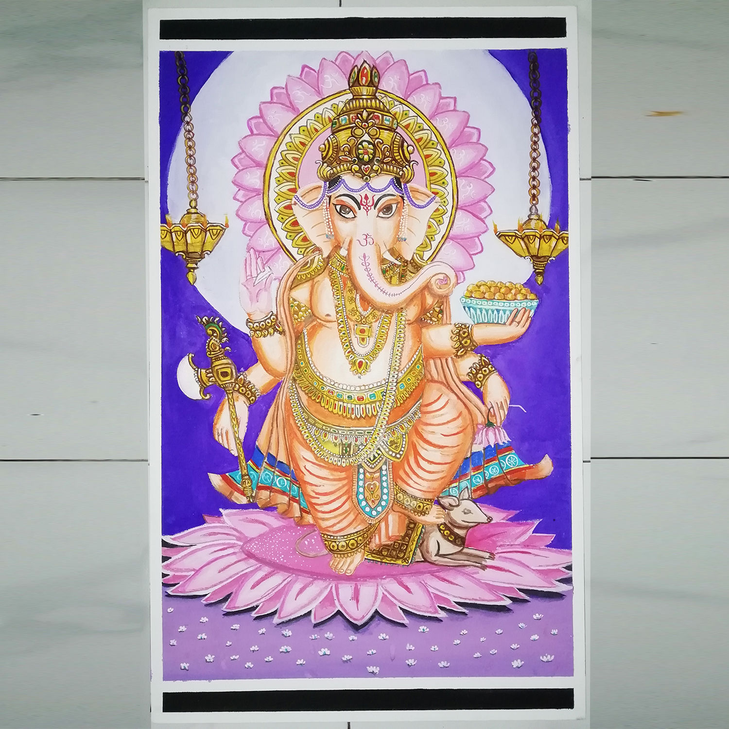 "Divine Harmony" - A Ganesh Painting