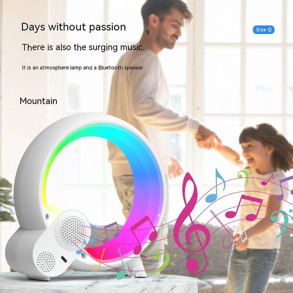Thumbnail: Creative Q Light Analog Sunrise Digital Display Alarm Clock Bluetooth Audio Inte