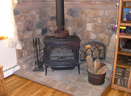STONE FACING  NATURAL & CULTURED STONE FIRE PLACE 