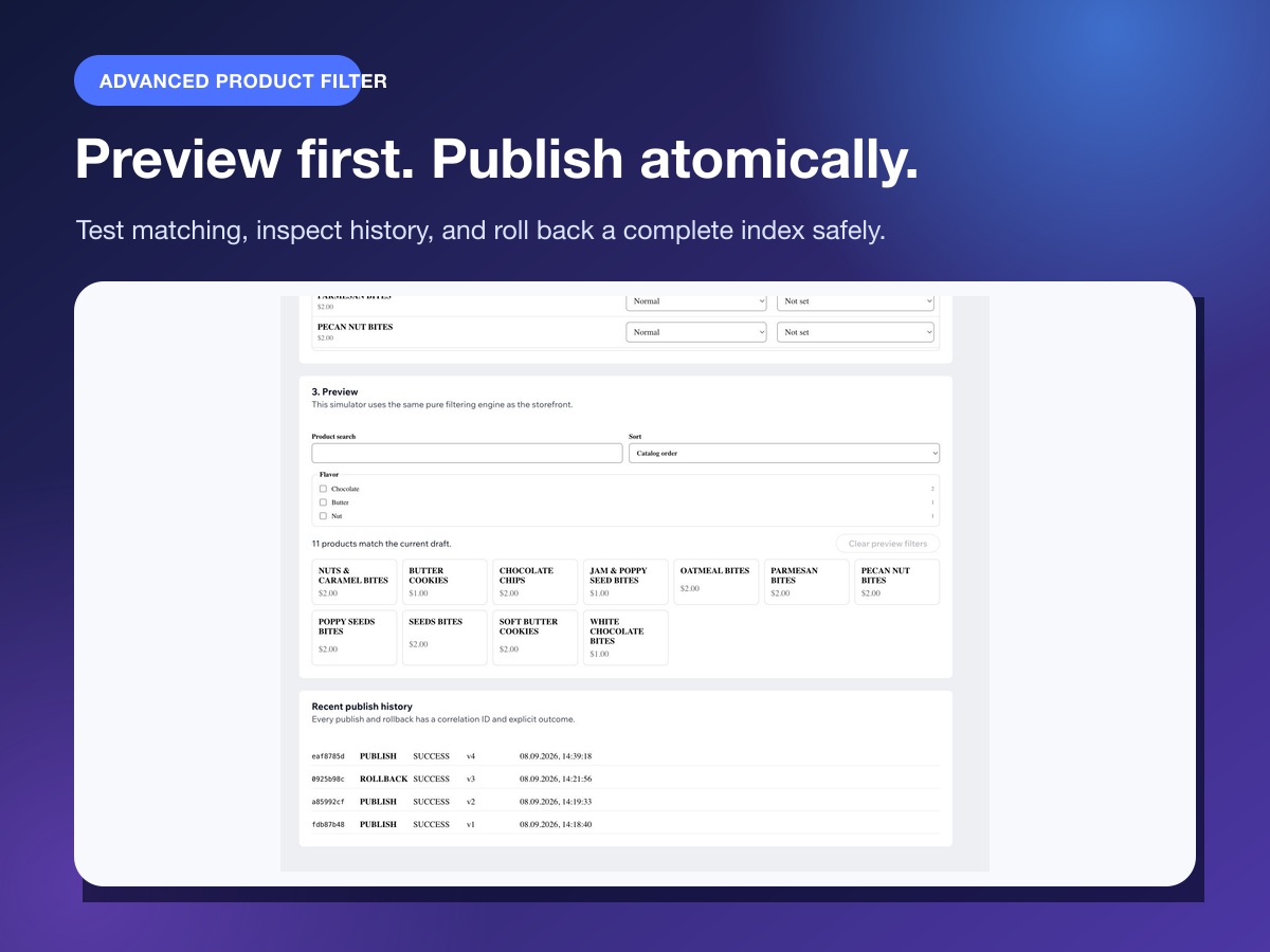 Advanced Product Filter screenshot 1