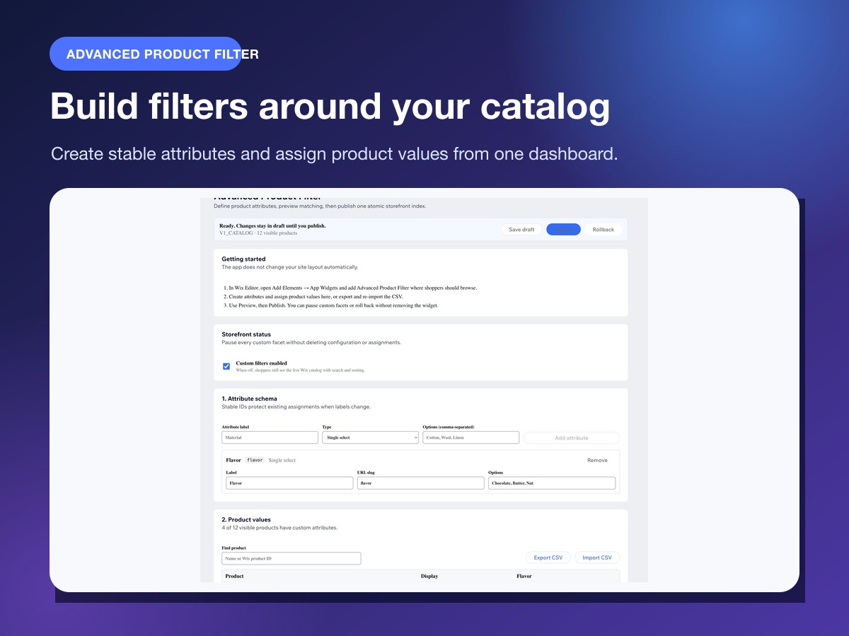 Advanced Product Filter screenshot 2