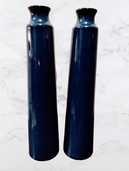 Thumbnail: Tall Ceramic Vases Majestic Blue Lustre