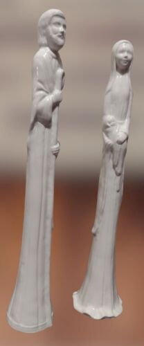 Thumbnail: Mary and Joseph Religious Ceramic Statues