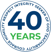 NCS 40 years logo
