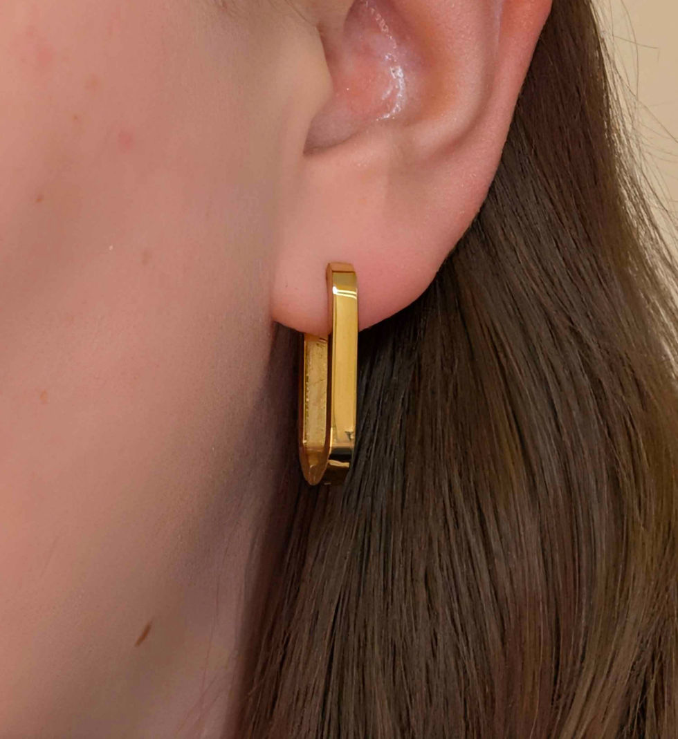 Miniature : Créoles ovales aplaties✨