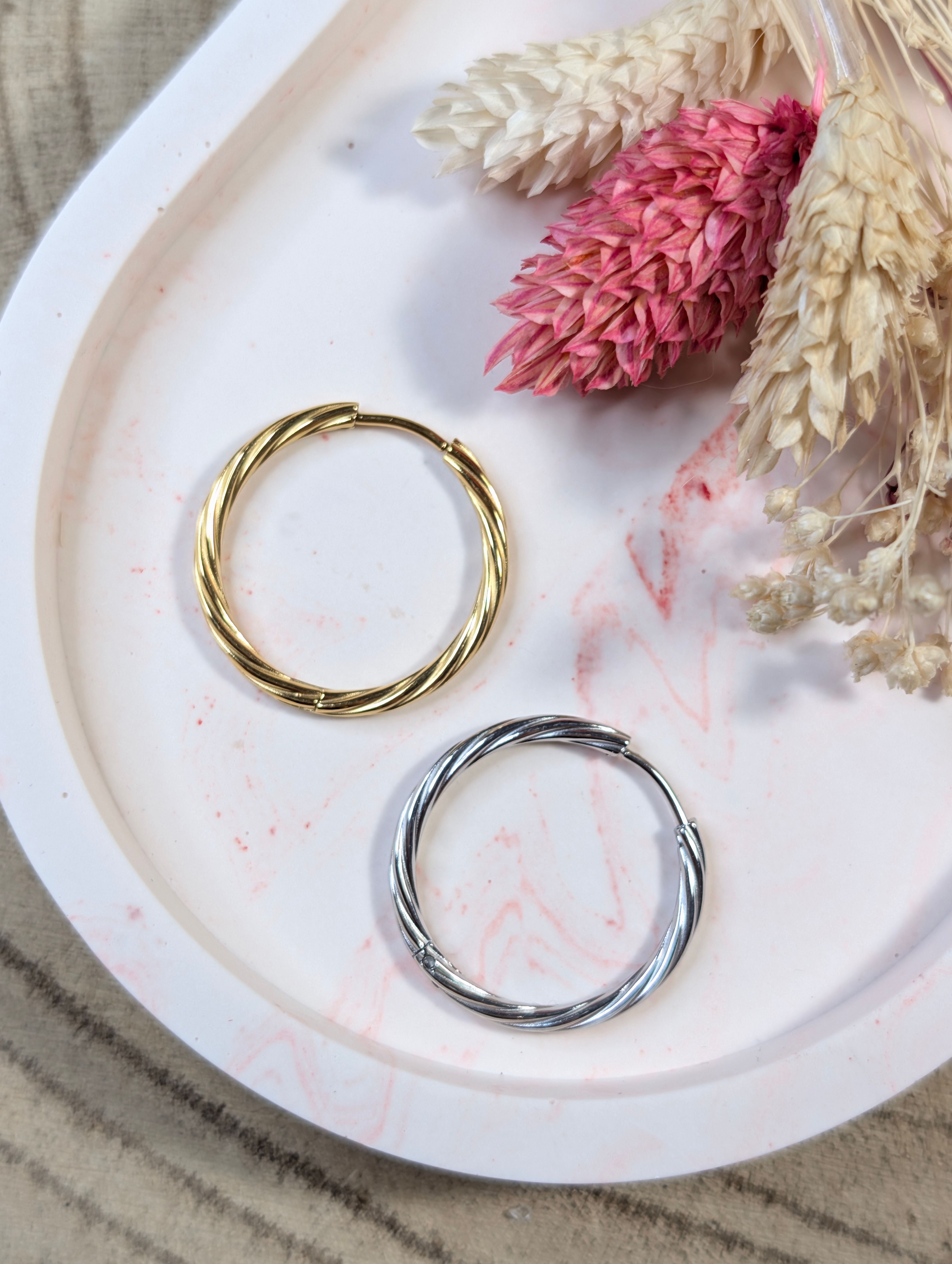 Créoles torsadées 25 mm🌟