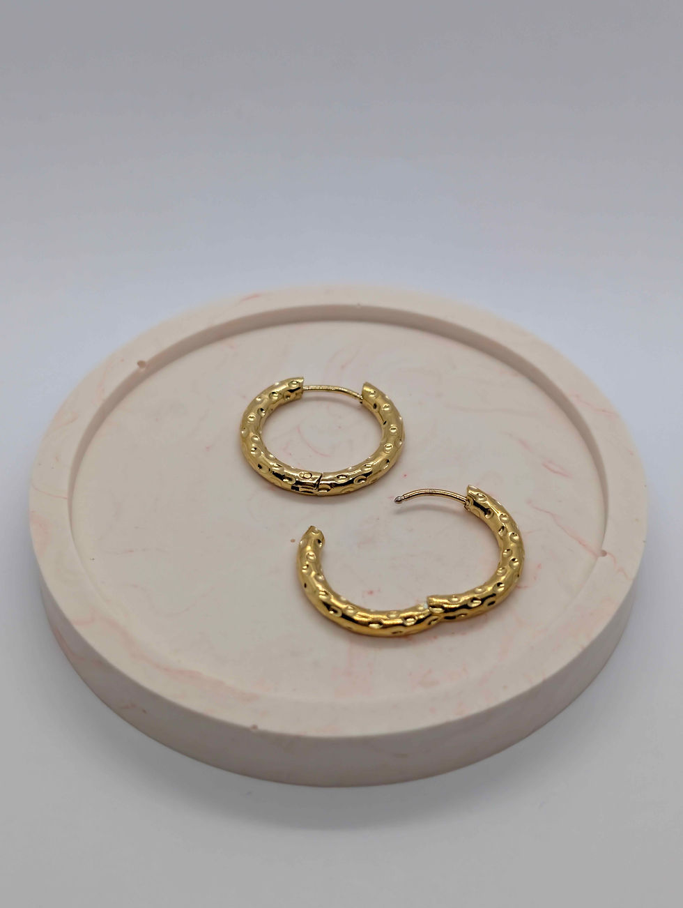 Miniature : Créoles effet martelé ✨