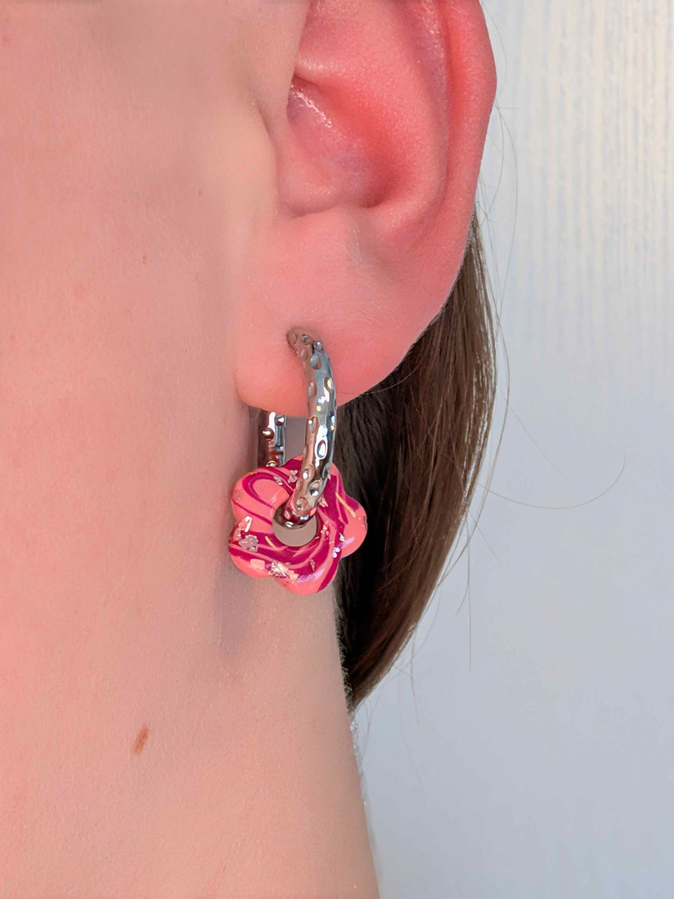 Miniature : Créoles effet martelé ✨