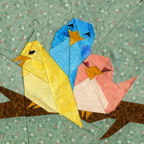 Tweeters Paperpieced Quilt Pattern Paper Panache