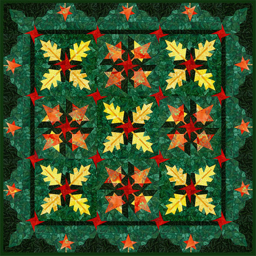 Oak & Maple Paperpieced Quilt Pattern Paper Panache