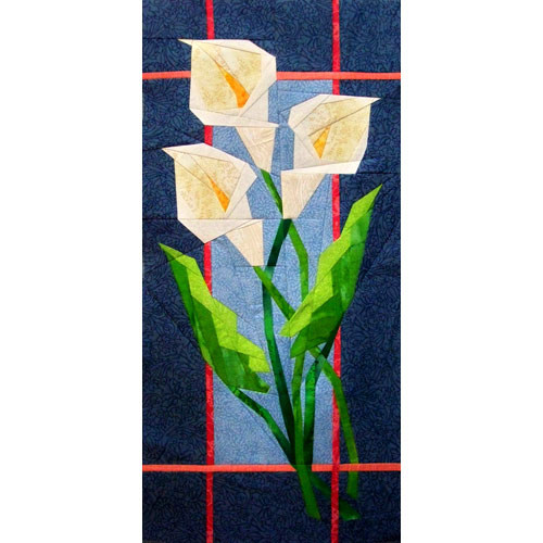Calla Lilies PaperPieced Quilt Pattern