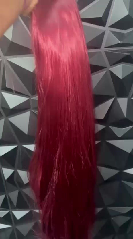 Thumbnail: Straight Synthetic Lace-Front Wigs