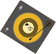 ilustración tocadiscos con vinilo a crow left of the murder de Incubus